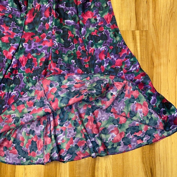 Violets & Roses vintage floral slip size M - Picture 5 of 9